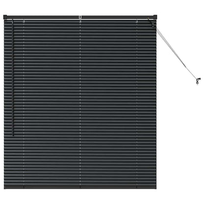 Raam Blind met gordijnen Anders Zwart 80 x 130 cm Aluminium