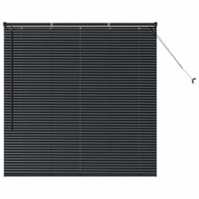 Raam Blind met gordijnen Anders Zwart 80 x 130 cm Aluminium