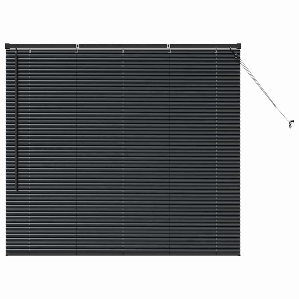 Raam Blind met gordijnen Anders Zwart 80 x 130 cm Aluminium