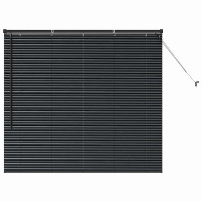 Raam Blind met gordijnen Anders Zwart 80 x 130 cm Aluminium