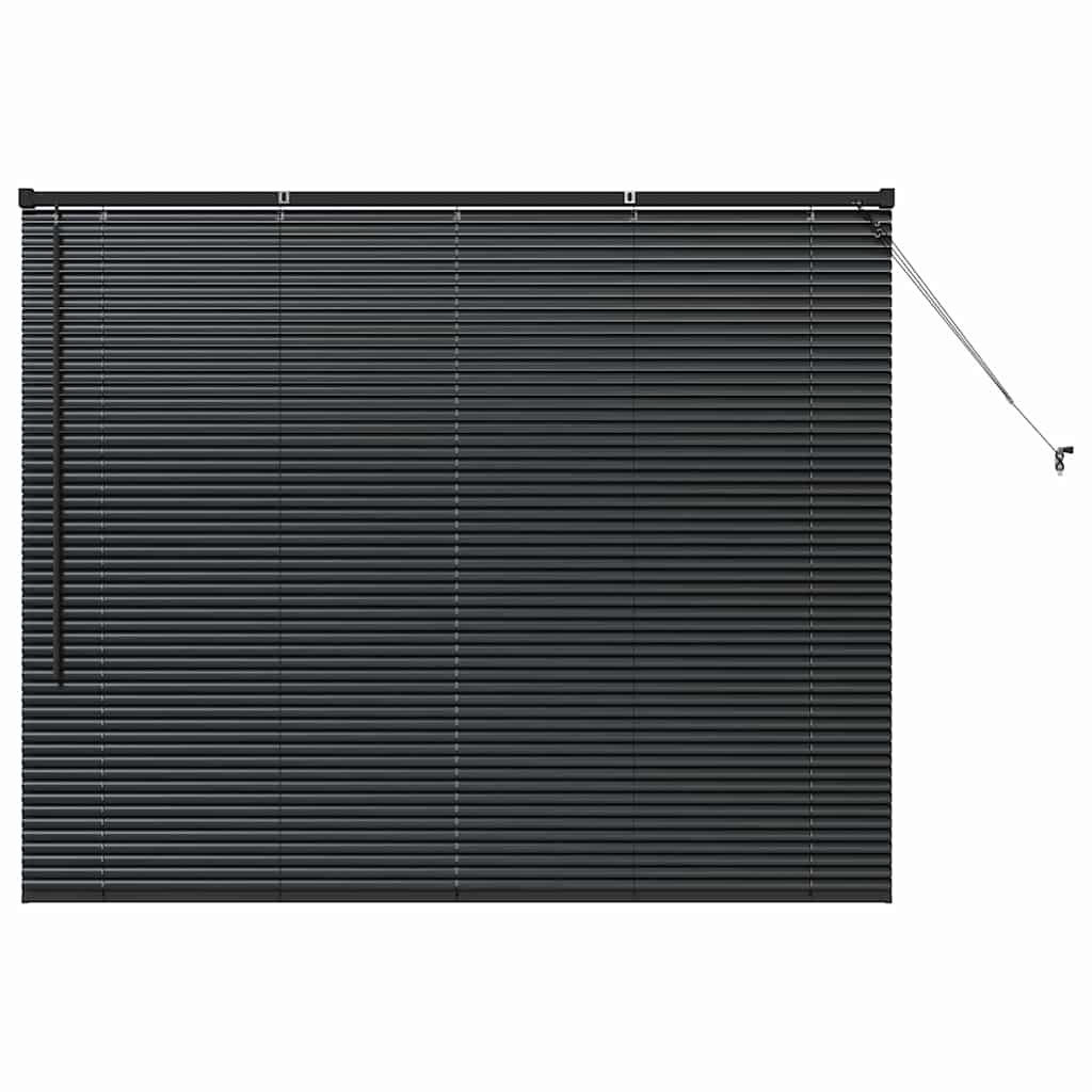 Raam Blind met gordijnen Anders Zwart 80 x 130 cm Aluminium