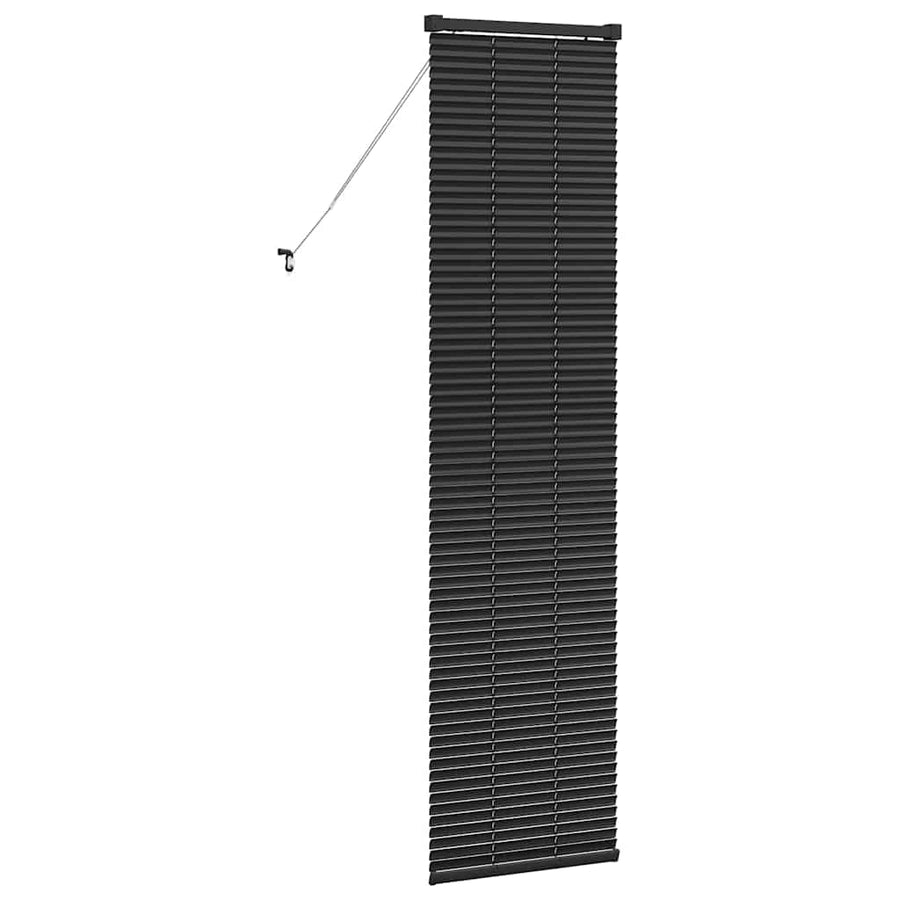 Raam Blind met gordijnen Anders Zwart 80 x 130 cm Aluminium