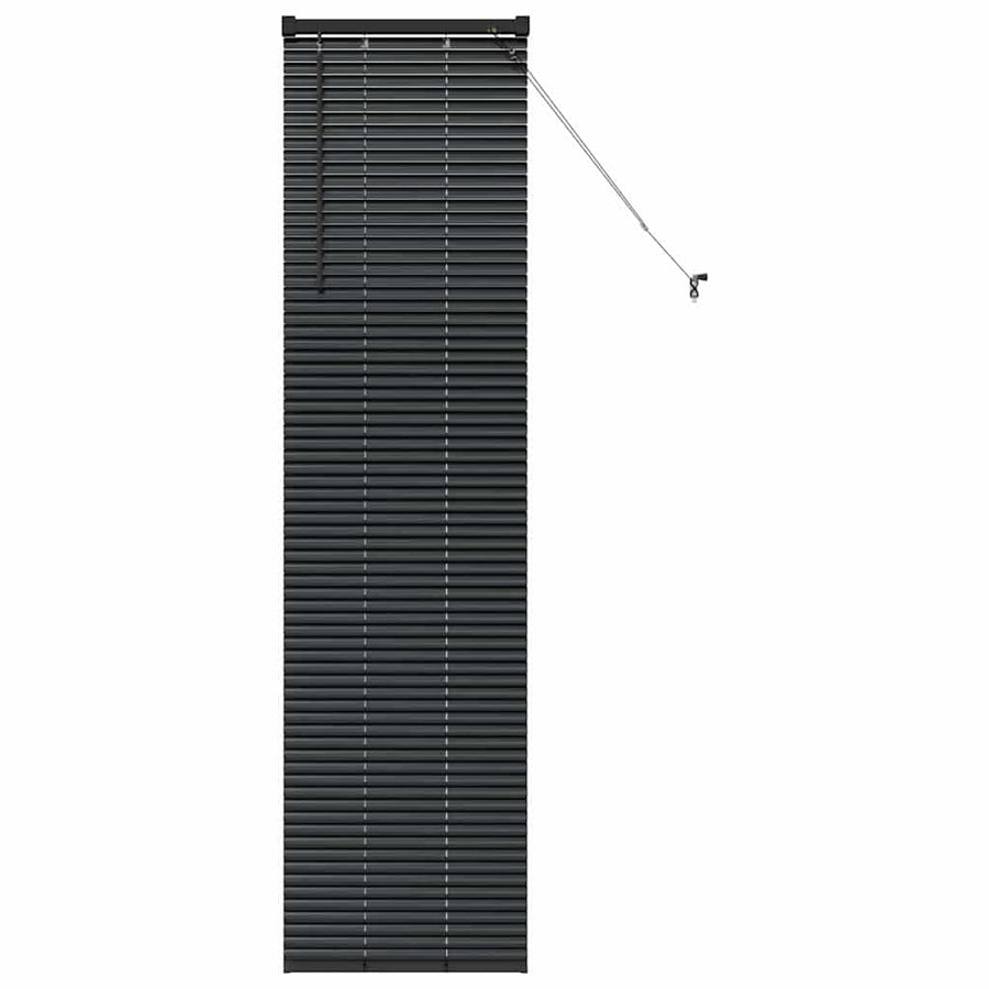 Raam Blind met gordijnen Anders Zwart 80 x 130 cm Aluminium