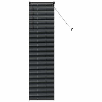 Raam Blind met gordijnen Anders Zwart 80 x 130 cm Aluminium