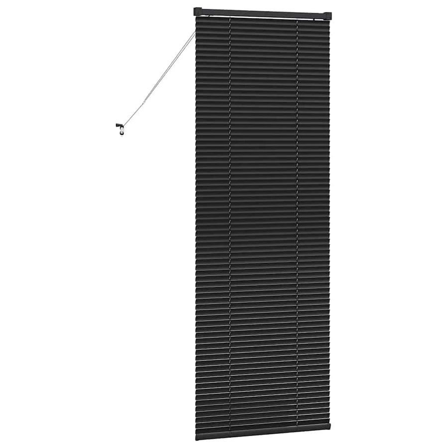 Raam Blind met gordijnen Anders Zwart 80 x 130 cm Aluminium