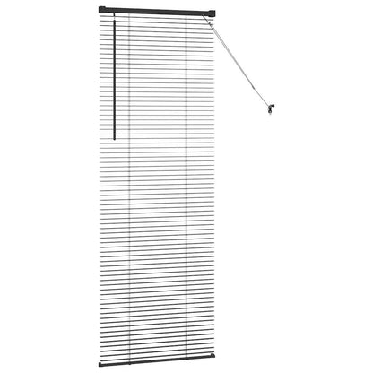 Raam Blind met gordijnen Anders Zwart 80 x 130 cm Aluminium