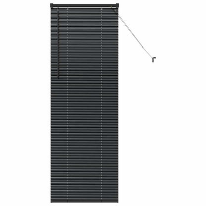 Raam Blind met gordijnen Anders Zwart 80 x 130 cm Aluminium
