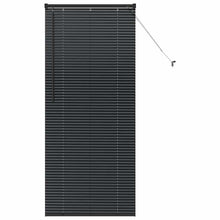 Raam Blind met gordijnen Anders Zwart 80 x 130 cm Aluminium