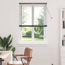 Raam Blind met gordijnen Anders Zwart 85 x 175 cm Aluminium