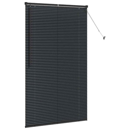 Raam Blind met gordijnen Anders Zwart 100 x 175 cm Aluminium