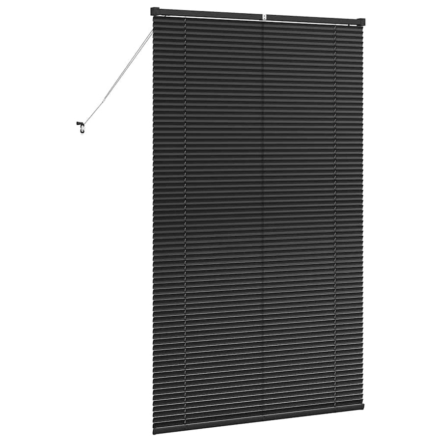 Raam Blind met gordijnen Anders Zwart 100 x 175 cm Aluminium