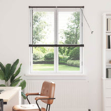 Raam Blind met gordijnen Anders Zwart 105 x 175 cm Aluminium