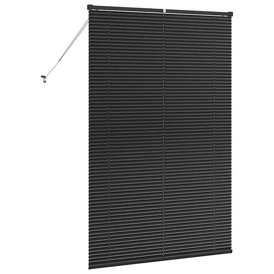 Raam Blind met gordijnen Anders Zwart 80 x 130 cm Aluminium