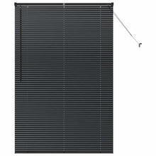 Raam Blind met gordijnen Anders Zwart 80 x 130 cm Aluminium
