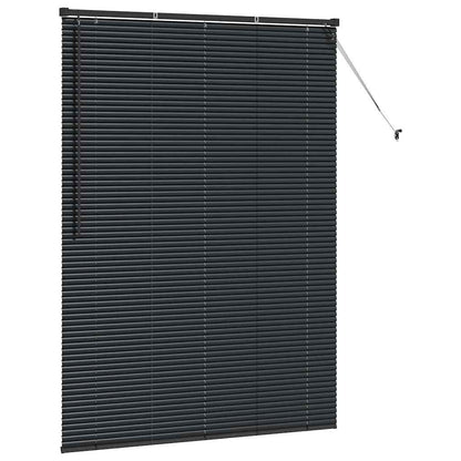 Raam Blind met gordijnen Anders Zwart 135 x 175 cm Aluminium