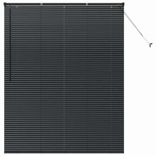 Raam Blind met gordijnen Anders Zwart 80 x 130 cm Aluminium
