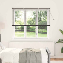 Raam Blind met gordijnen Anders Zwart 80 x 130 cm Aluminium