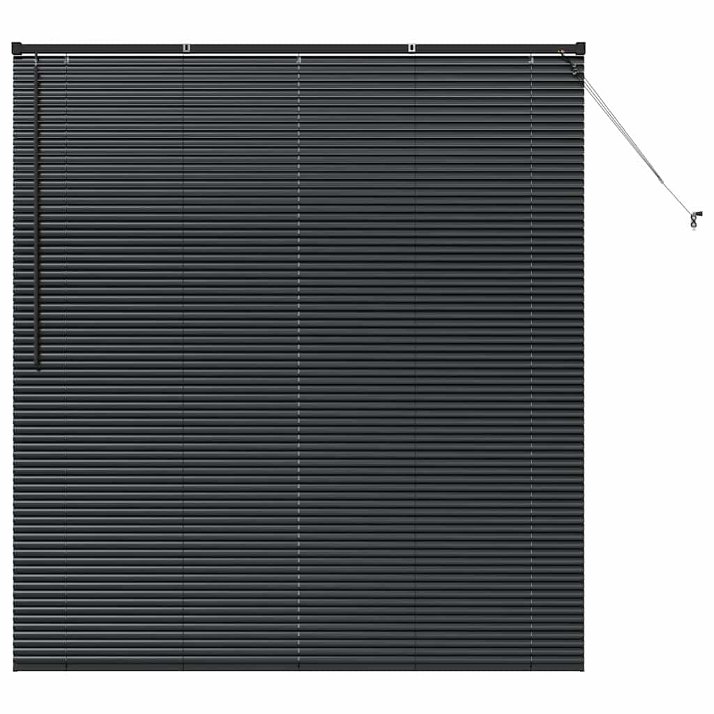 Raam Blind met gordijnen Anders Zwart 80 x 130 cm Aluminium
