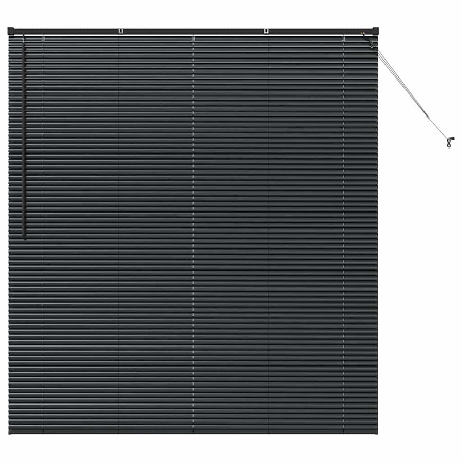 Raam Blind met gordijnen Anders Zwart 80 x 130 cm Aluminium