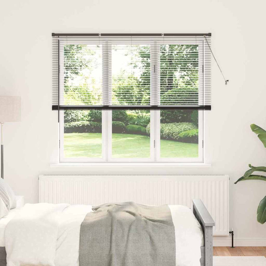Raam Blind met gordijnen Anders Zwart 160 x 175 cm Aluminium