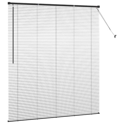 Raam Blind met gordijnen Anders Zwart 160 x 175 cm Aluminium