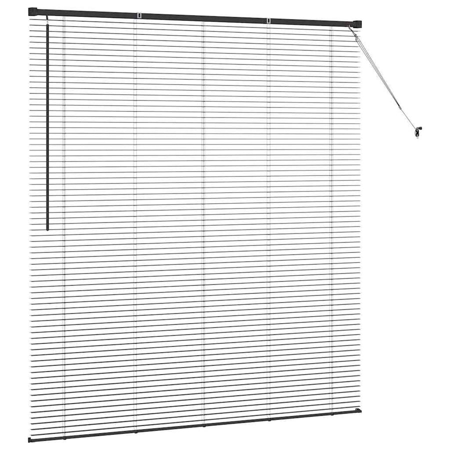 Raam Blind met gordijnen Anders Zwart 160 x 175 cm Aluminium