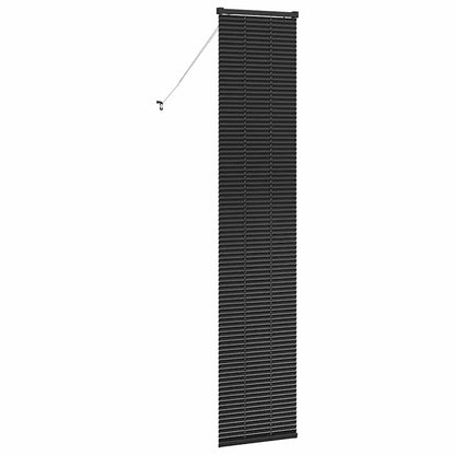 Raam Blind met gordijnen Anders Zwart 80 x 130 cm Aluminium