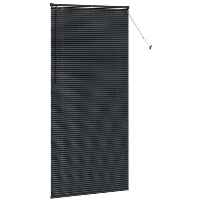 Raam Blind met gordijnen Anders Zwart 80 x 130 cm Aluminium