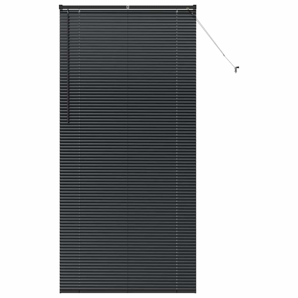 Raam Blind met gordijnen Anders Zwart 80 x 130 cm Aluminium