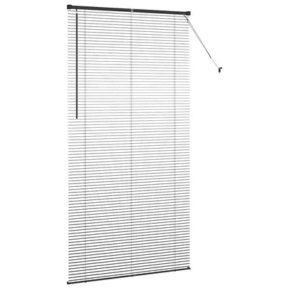 Raam Blind met gordijnen Anders Zwart 110 x 220 cm Aluminium