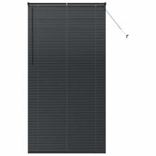 Raam Blind met gordijnen Anders Zwart 110 x 220 cm Aluminium
