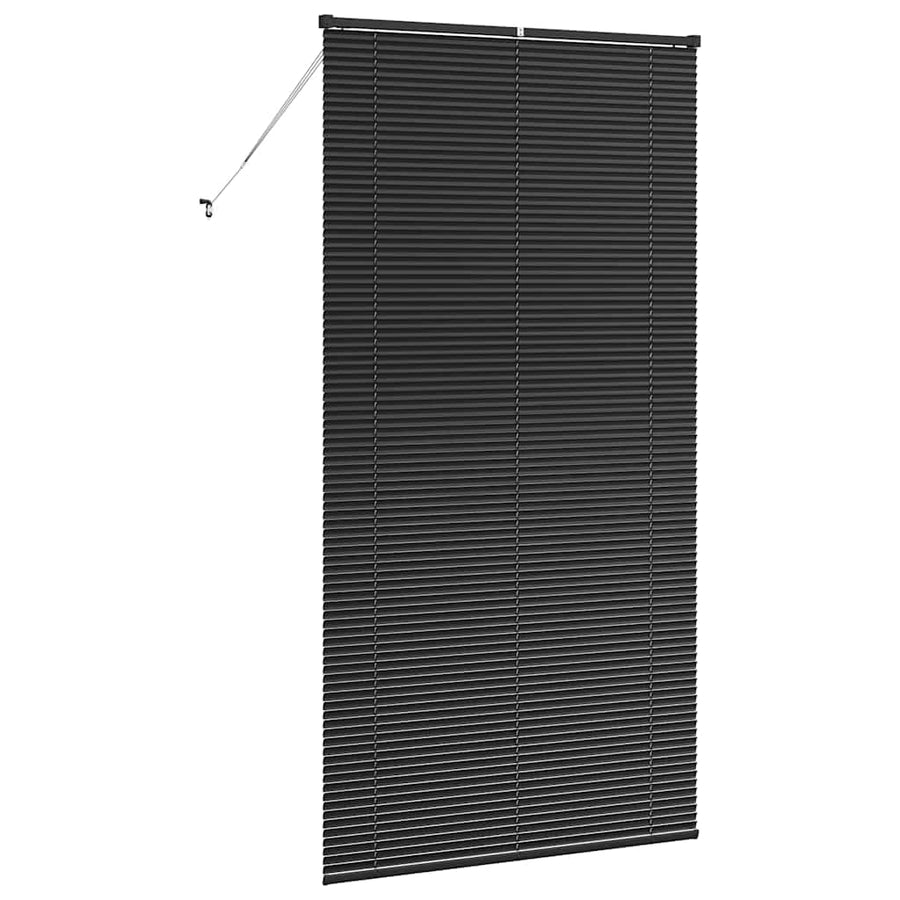 Raam Blind met gordijnen Anders Zwart 80 x 130 cm Aluminium