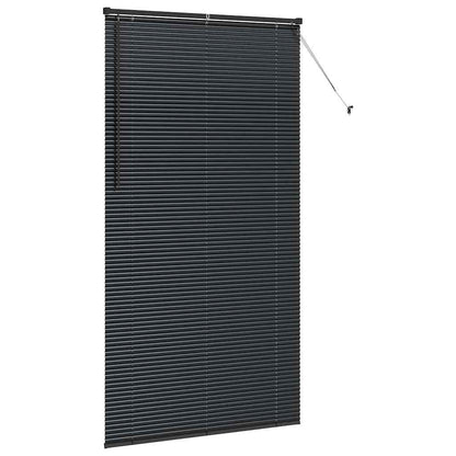 Raam Blind met gordijnen Anders Zwart 120 x 220 cm Aluminium
