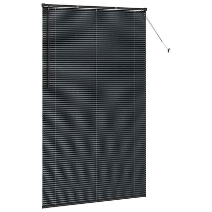 Raam Blind met gordijnen Anders Zwart 80 x 130 cm Aluminium