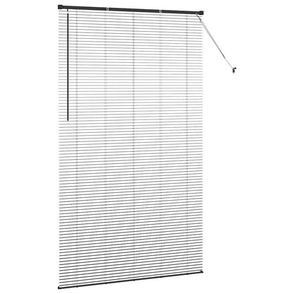 Raam Blind met gordijnen Anders Zwart 80 x 130 cm Aluminium