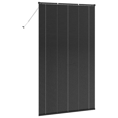 Raam Blind met gordijnen Anders Zwart 80 x 130 cm Aluminium