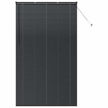 Raam Blind met gordijnen Anders Zwart 135 x 220 cm Aluminium