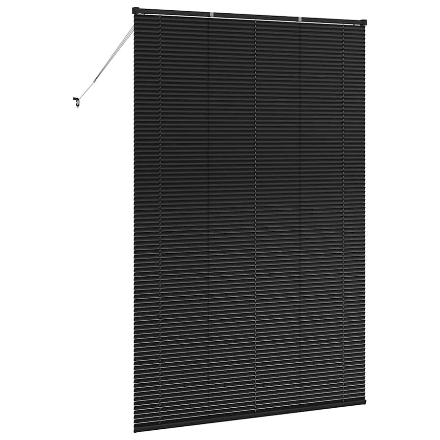 Raam Blind met gordijnen Anders Zwart 140 x 220 cm Aluminium