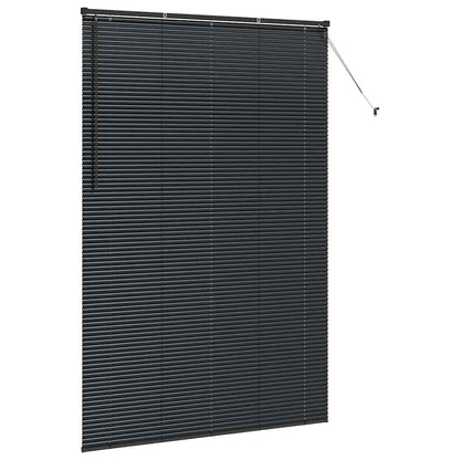 Raam Blind met gordijnen Anders Zwart 80 x 130 cm Aluminium