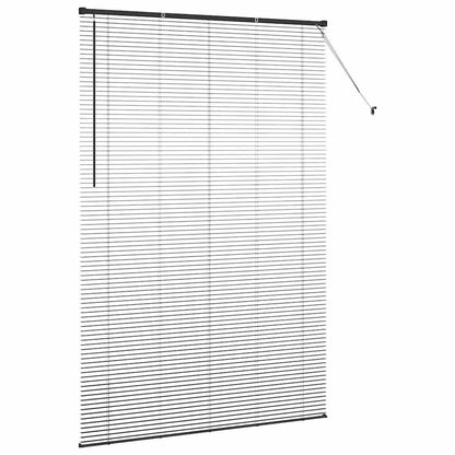 Raam Blind met gordijnen Anders Zwart 80 x 130 cm Aluminium