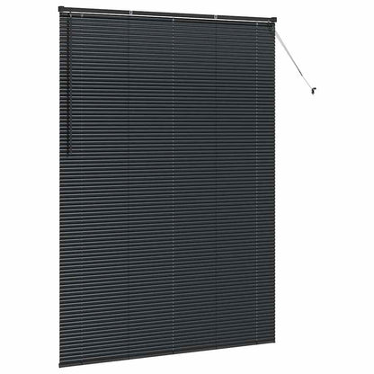 Raam Blind met gordijnen Anders Zwart 155 x 220 cm Aluminium