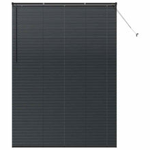 Raam Blind met gordijnen Anders Zwart 155 x 220 cm Aluminium