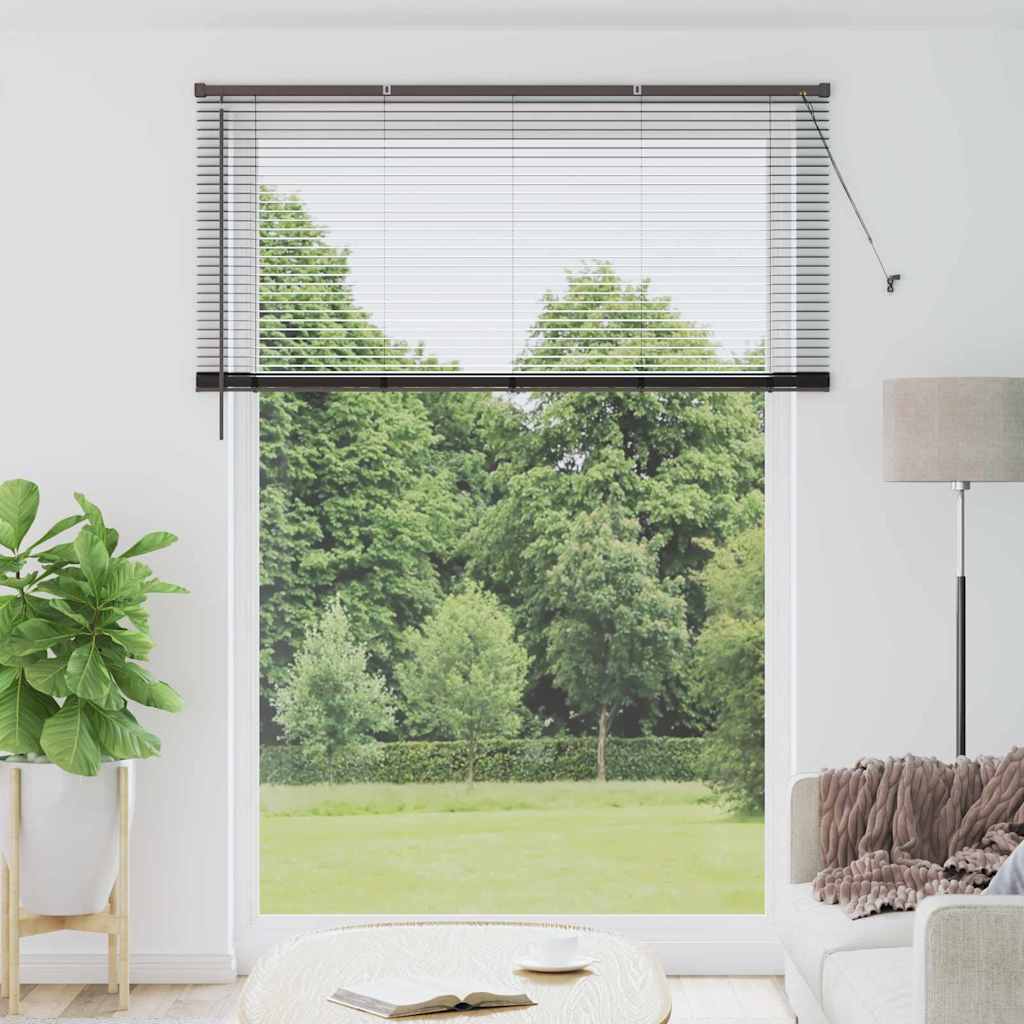 Raam Blind met gordijnen Anders Zwart 160 x 220 cm Aluminium