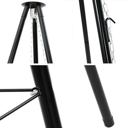 Kampvuur tripod Zwart 92 x 92 x 151,5 cm Staal