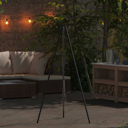 Kampvuur tripod Zwart 92 x 92 x 151,5 cm Staal