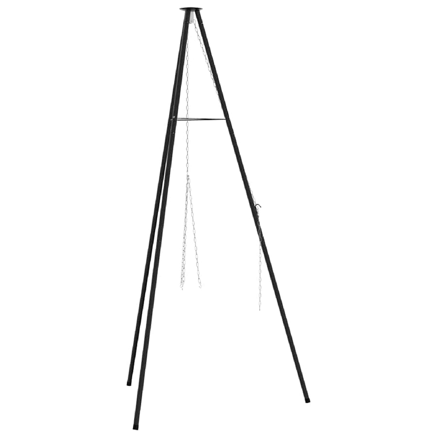 Kampvuur tripod Zwart 92 x 92 x 151,5 cm Staal