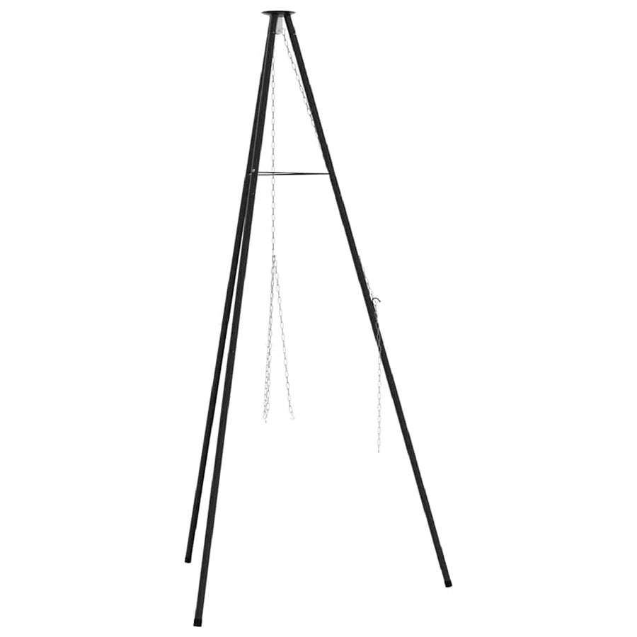 Kampvuur tripod Zwart 92 x 92 x 191,5 cm Staal