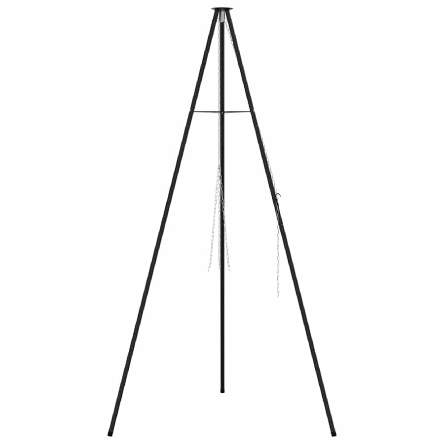Kampvuur tripod Zwart 92 x 92 x 191,5 cm Staal