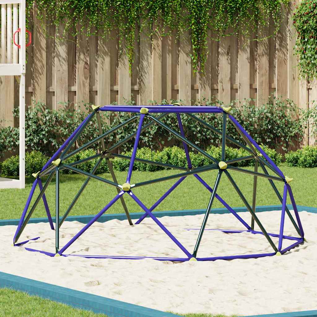 Klim Koepel Blauw Staal 8FT zonder glijbaan