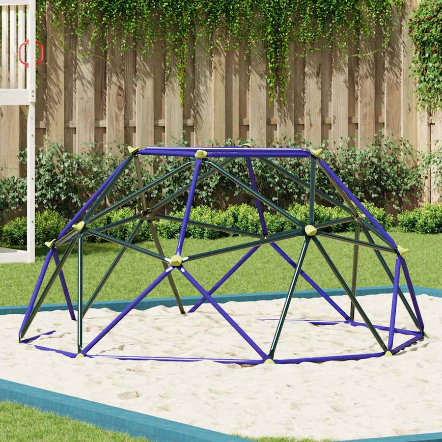 Klim Koepel Blauw Staal 8FT zonder glijbaan